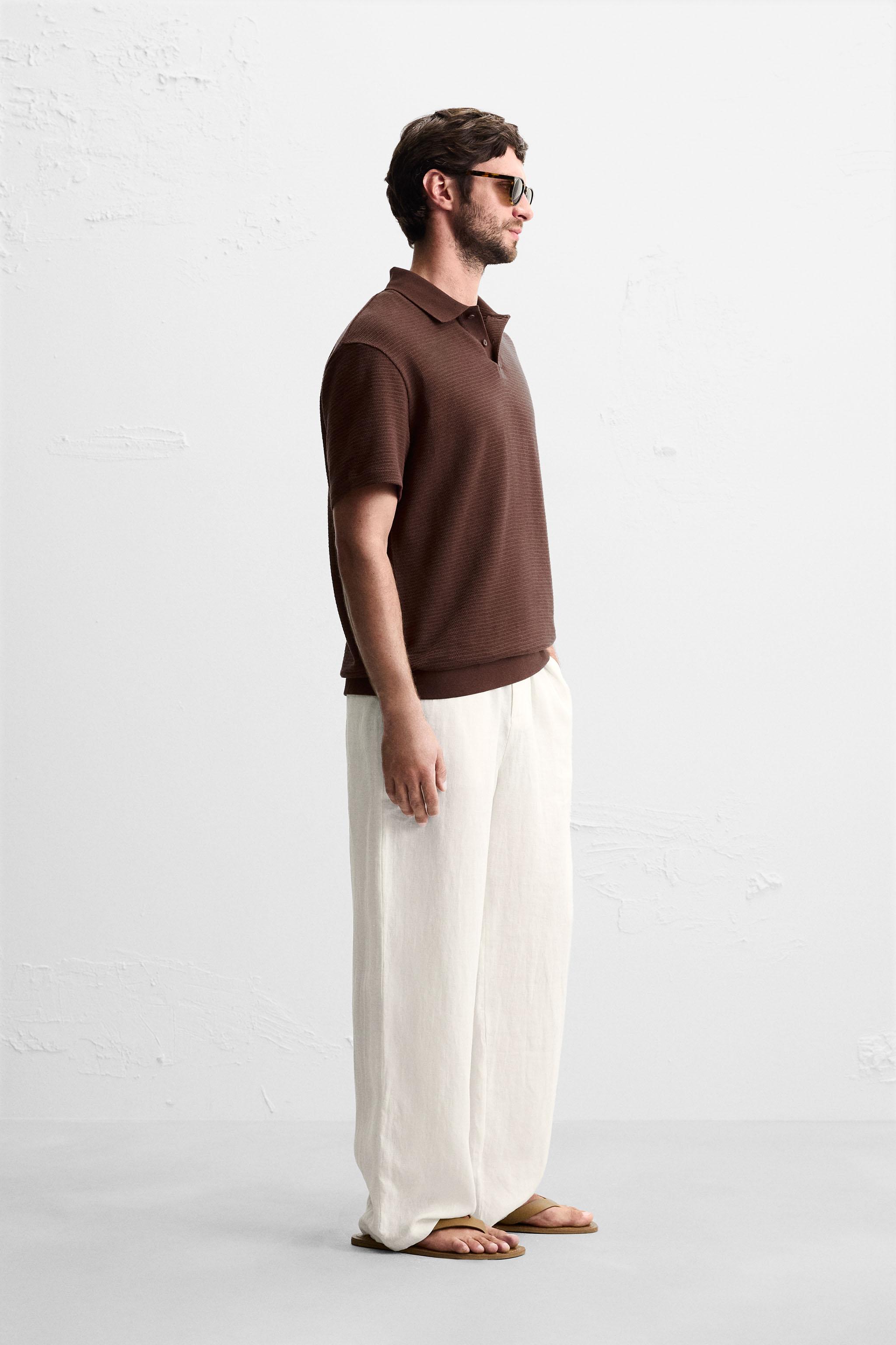 JACQUARD TEXTURED POLO SHIRT